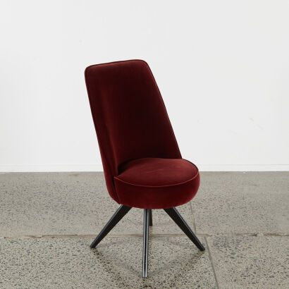 A Driade S Marco Velvet Side Chair