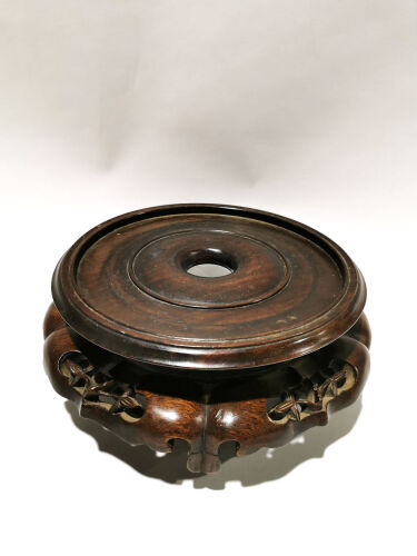 A Late 19th Century Wood Base
