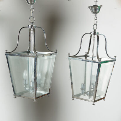 A Pair Of Ceiling Lanterns