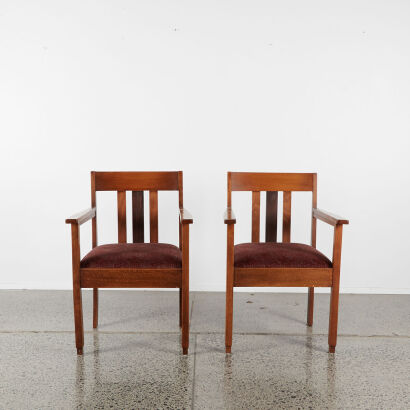 A Pair of Amsterdam School Chairs