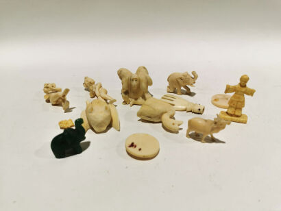 A Set of Ivory Stuffs