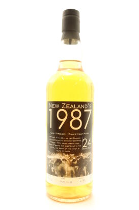 (1) The New Zealand Collection Touch Pause Engage New Zealand's 1987 Cask Strength 24 Year Old Single Malt New Zealand Whisky, 53.2% ABV, 750ml