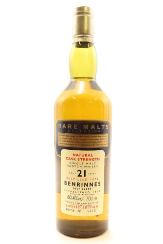(1) Benrinnes 1974 Rare Malts Selection 21 Year Old Cask Strength Single Malt Scotch Whisky, 60.4% ABV