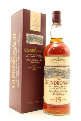 (1) Glendronach 15 Year Old Sherry Casks Single Malt Scotch Whisky, 40% ABV, 1000ml, circa 1990s