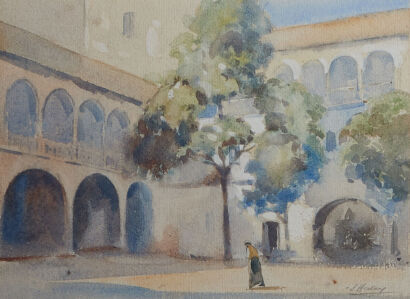 JOHN HALEY Mediterranean Courtyard