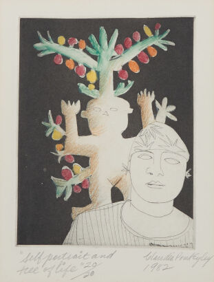 CLAUDIA POND EYLEY Self Portrait and Tree of Life