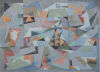 GEOFFREY FAIRBURN Abstract in Grey and Pink