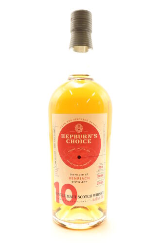 (1) Benriach 2010 Hepburn's Choice 10 Year Old Single Malt Scotch Whisky, 46% ABV