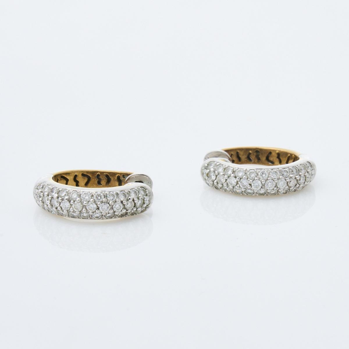 Sold at Auction: Pair of 18ct gold and diamond 'Empreinte' rings, Louis  Vuitton