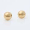 9ct Yellow Gold, 12.6mm Half Round, Stud Earrings