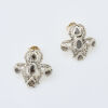 Silver and 18ct Yellow Gold, 1.20ct Polki Diamonds Flower Shape