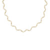 14ct Yellow Gold, 7.65ct Diamond Tennis Style Necklace