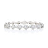 18ct White Gold, 9.06cts Diamond Halo Cluster Bracelet