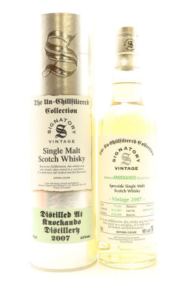 (1) Knockando 2007 Signatory Vintage The Un-Chillfiltered Collection 13 Year Old Single Malt Scotch Whisky, 46% ABV