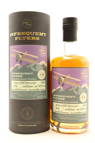 (1) Blair Athol 2006 Infrequent Flyers 14 Year Old Single Malt Scotch Whisky, 50.6% ABV
