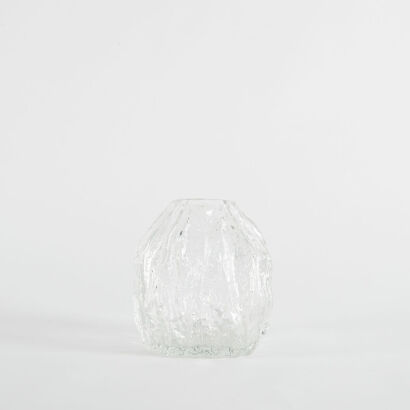 A Glacial Glass Vase