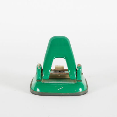 A Vintage Green Office Hole Punch