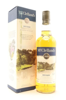 (1) McClelland's Speyside Single Malt Single Malt Scotch Whisky, 40% ABV