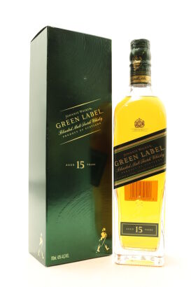 (1) Johnnie Walker Green Label 15 Year Old Blended Malt Scotch Whisky, 43% ABV