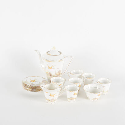 A 15-Piece Grafton China Tea Set