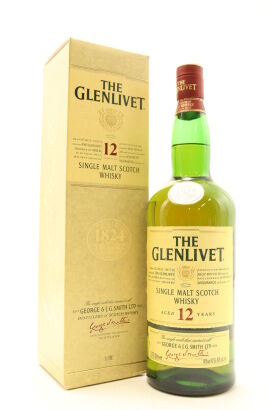 (1) Glenlivet 12 Year Old Single Malt Scotch Whisky, 40% ABV, circa Pre-2011