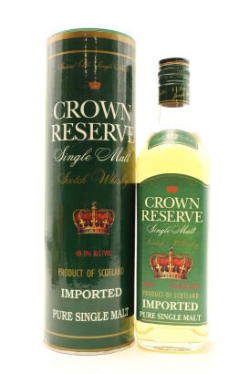 (1) Crown Reserve Imported Single Malt Scotch Whisky, 40% ABV