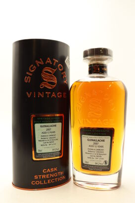 (1) Glenallachie 2007 Signatory Vintage 12 Year Old Single Malt Scotch Whisky, 64.2% ABV