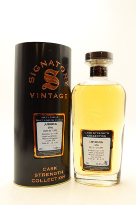 (1) Laphroaig 1996 Signatory Vintage 16 Year Old Cask Strength Single Malt Scotch Whisky, 53.8% ABV