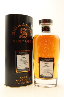 (1) Ledaig 2005 Signatory Vintage 9 Year Old Cask Strength Single Malt Scotch Whisky, 56.8% ABV