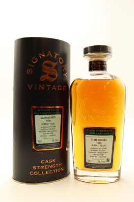 (1) Glenrothes 1989 Signatory Vintage 21 Year Old Cask Strength Single Malt Scotch Whisky, 56.1% ABV