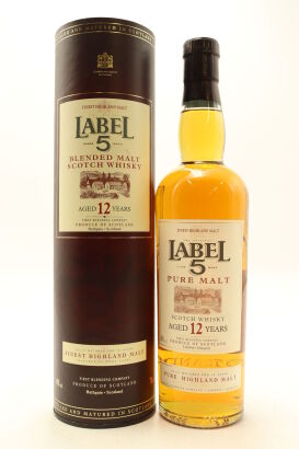 (1) Label 5 Blended Scotch Whisky, 40% ABV