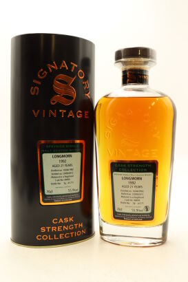 (1) Longmorn 1992 Signatory Vintage 21 Year Old Cask Strength Single Malt Scotch Whisky, 55.9% ABV