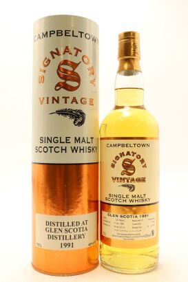 (1) Glen Scotia 1991 Signatory Vintage 22 Year Old Single Malt Scotch Whisky, 43% ABV