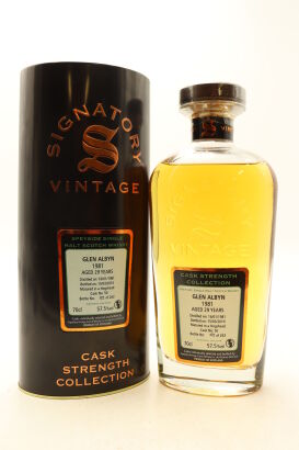 (1) Glen Albyn 1981 Signatory Vintage 29 Year Old Cask Strength Single Malt Scotch Whisky, 57.7% ABV