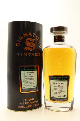 (1) Glentauchers 1981 Signatory Vintage 30 Year Old Cask Strength Single Malt Scotch Whisky, 57.8% ABV