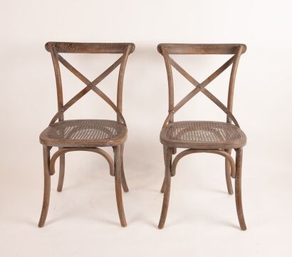 A Set of Six French Provinical Style Dining Chairs