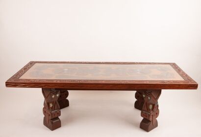 A 20th Century Maori Folk Art Coffee Table