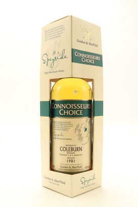 (1) Coleburn 1981 Gordon and MacPhail Connoisseurs Choice Single Malt Scotch Whisky, 43% ABV