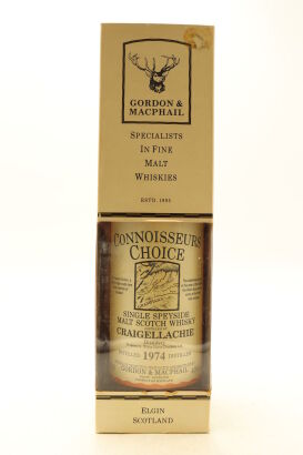 (1) Craigellachie 1974 Gordon and MacPhail Connoisseurs Choice Single Malt Scotch Whisky, 40% ABV