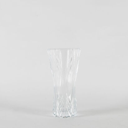 A Large Crystal Vase