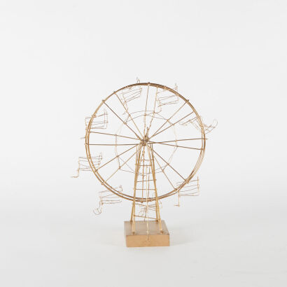 A Handmade Wire Ferris Wheel