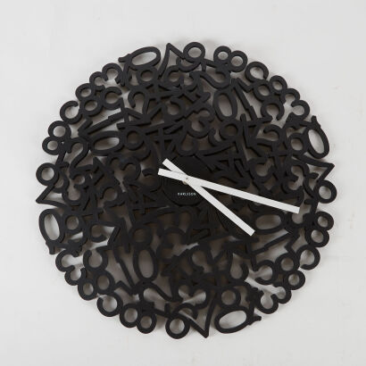 A Karlsson Mixed Number Wall Clock