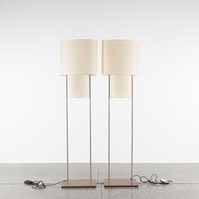 A Pair of Italian Natuzzi Floor Lamps