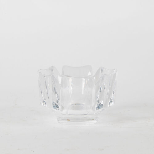 A Vintage Orrefors Art Glass Carona Pattern Bowl By Lars Hellsten L H 4384 Signed on Base