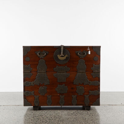 A Korean Chest with Fish Lock