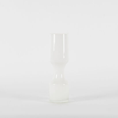 A 70s Tall White Vase