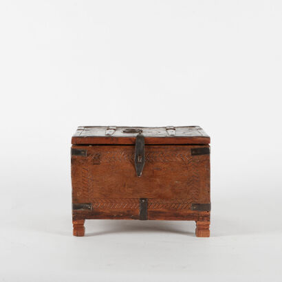 A Vintage Indian Dowry Chest