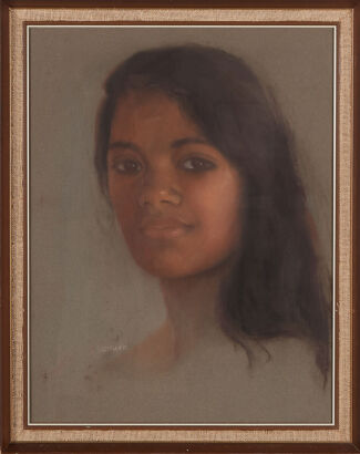 A Mid-Century Pastel Artwork (Wahine) S Komuro