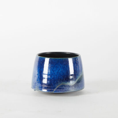 A Blue Ceramic Bowl