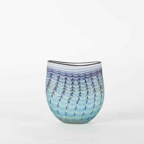 A Blue Art Glass Vessel